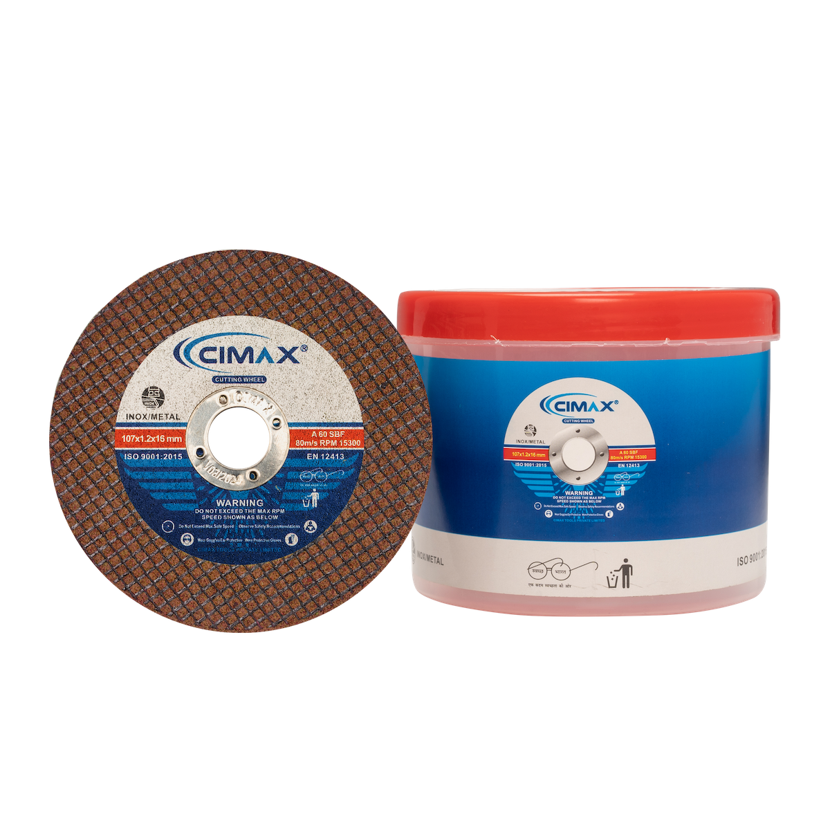 4″ Brown Double Net Abrasive Cutting Wheel Cimax